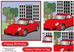 Red Porsche Topper