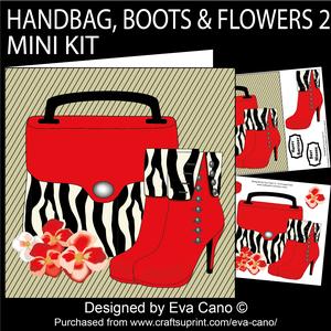 Handbag, Boots & Flowers 2 Mini Kit