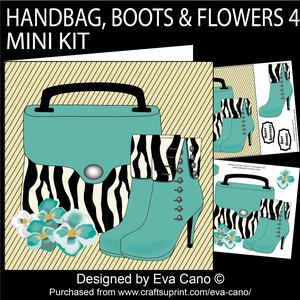 Handbag, Boots & Flowers 4 Mini Kit