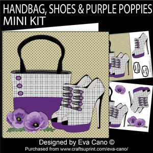 Handbag, Shoes & Purple Poppies Mini Kit