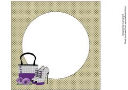 Handbag, Shoes & Purple Poppies Mini Kit Insert