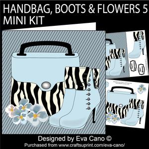 Handbag, Boots & Flowers 5 Mini Kit