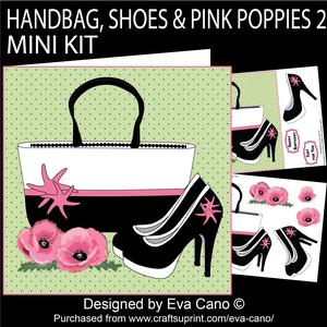 Handbag, Shoes & Pink Poppies 2 Mini Kit
