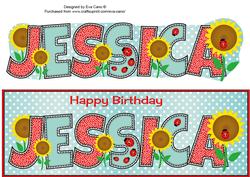 Sunflowers and Ladybirds Jessica Large Dl