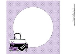 Handbag, Shoes & Purple Poppies 2 Mini Kit Insert