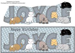 Cats Joyce Large Dl
