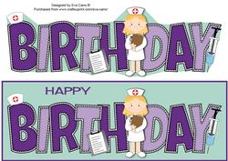 Little Nurse Birthday Large Dl