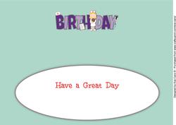 Little Nurse Birthday Large Dl Insert