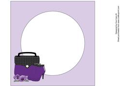 Handbag, Boots & Purple Poppies Mini Kit Insert