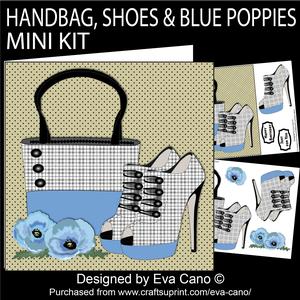 Handbag, Shoes & Blue Poppies Mini Kit