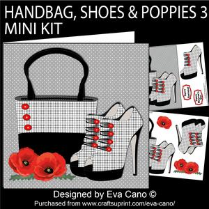 Handbag, Shoes & Poppies 3 Mini Kit