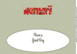 Flowers Mother's Day Large Dl Insert