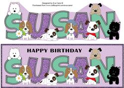 Patch, Kosmo and Jazz Susan Large Dl