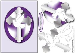 Sympathy Dove and Cross