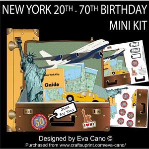 New York 20th-70th Birthday Mini Kit