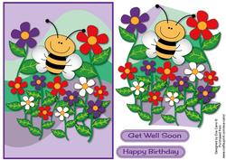 Flowers and Bee