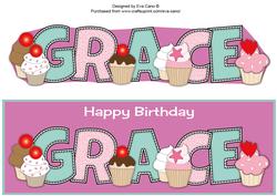 Cupcakes Grace Large Dl