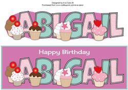 Cupcakes Abigail Large Dl