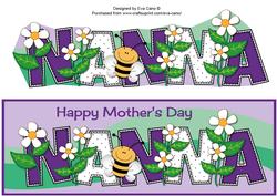 Mother's Day Flowers and Bees Nanna Large Dl