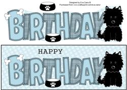 Black Jazz the Dog Birthday Large Dl 2