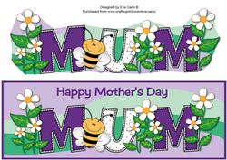Mother's Day Flowers and Bees Mum Large Dl