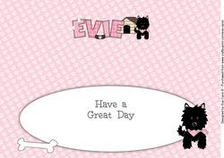 Black Jazz Dog with Bandana Evie Large Dl Insert