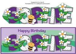 Flowers and Bees Sophie Large Dl