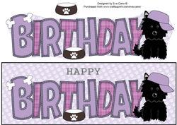 Jazz the Dog with Cap Birthday Large Dl