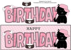 Jazz the Dog with Cap Birthday Large Dl 2