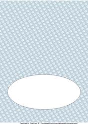 Paw Prints Insert (a5 Landscape) Greyish Blue