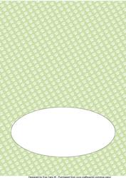 Paw Prints Insert (a5 Landscape) Green 2