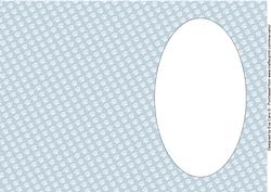 Paw Prints Insert (a5 Portrait) Greyish Blue