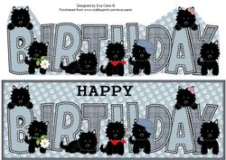 Black Jazz and Friends Birthday Large Dl