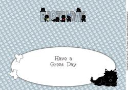 Black Jazz and Friends Birthday Large Dl Insert