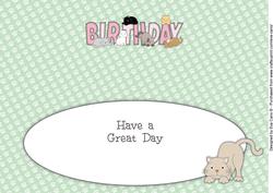 Cats Birthday Large Dl 2 Insert