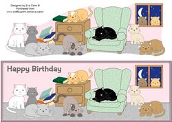 Mischievous Cats Large Dl
