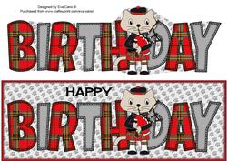 Bagpiper Max the Cat Birthday Large Dl 3