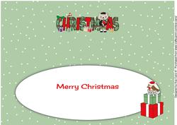 Bagpiper Max the Cat Christmas Large Dl Insert
