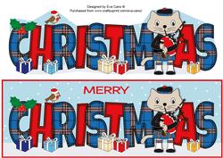 Bagpiper Max the Cat Christmas Large Dl 2