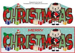 Bagpiper Max the Cat Christmas Large Dl 3