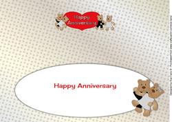 Ballroom Dancing Teddies Anniversary Large Dl Insert