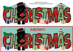 Bagpiper Jazz the Dog Christmas Large Dl