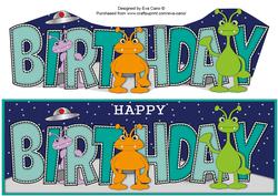 Aliens Birthday Large Dl