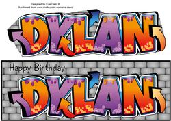 Graffiti Dylan Large Dl