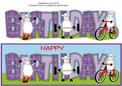 Fitness Sheep Birthday Large Dl