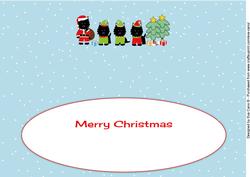 Santa Jazz the Dog & Christmas Elves Large Dl Insert
