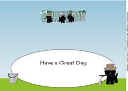 Fishing Black Jazz Dogs Birthday Large Dl Insert