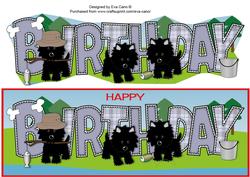 Fishing Black Jazz Dogs Birthday Large Dl 2