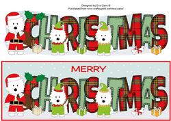 Santa Jazz the Dog & Elves Christmas Large Dl 3