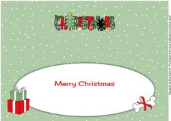Mischievous Jazz Dog Christmas Large Dl 2 Insert